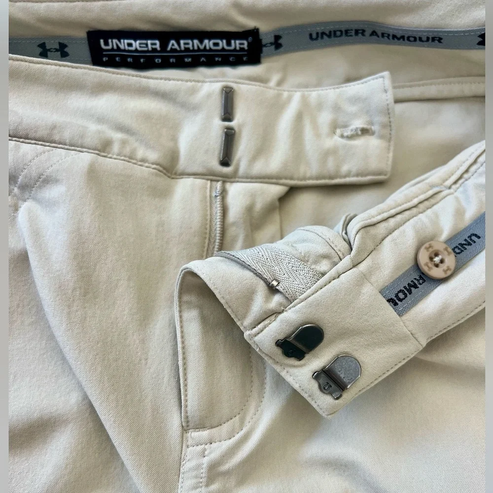Under Armour Women’s Tan Golf Shorts Stretch Size 6